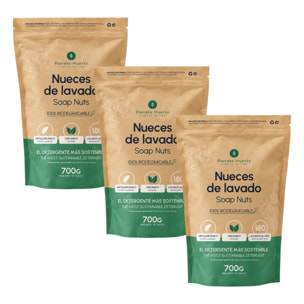 Pack 3xNueces de Lavado Planeta Huerto 700 gr