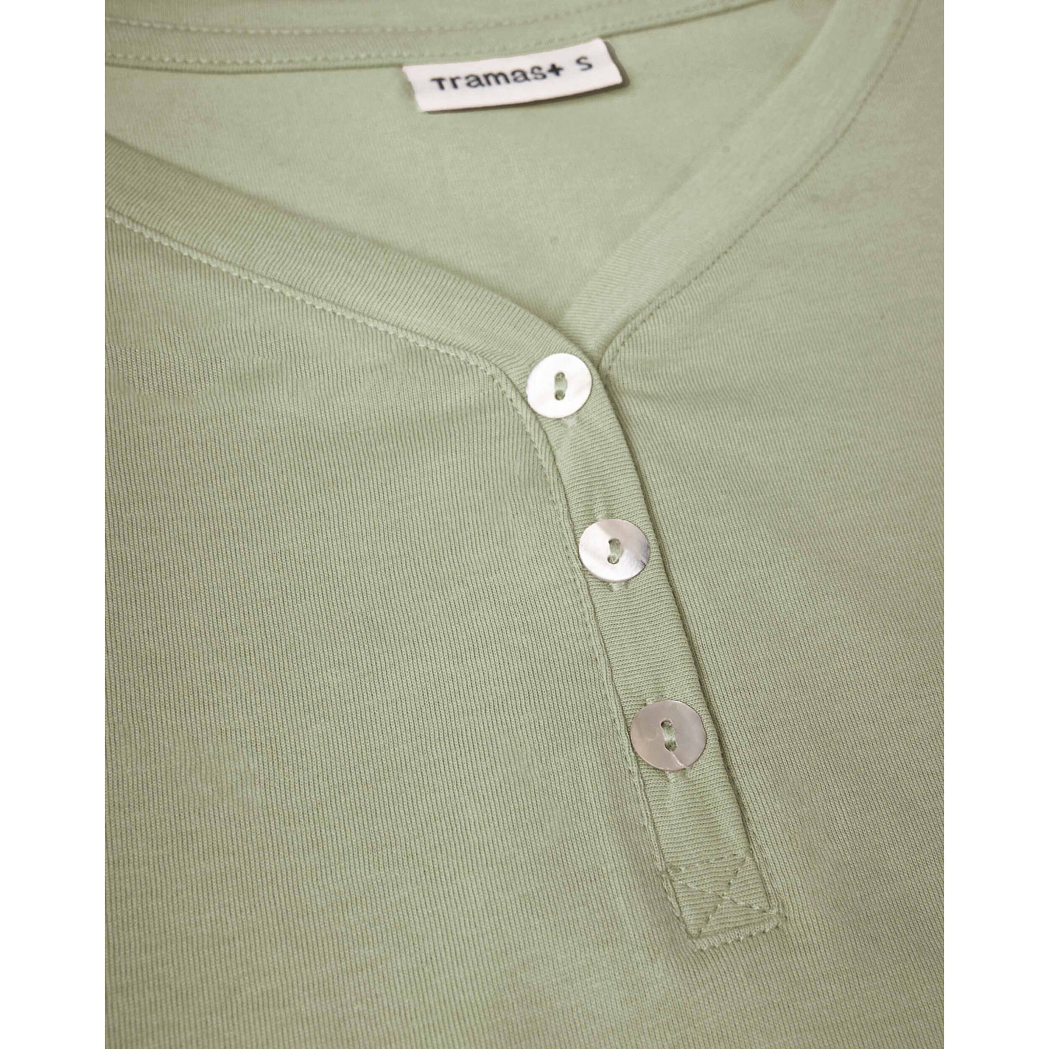 Pijama largo de algodón con escote pico telma verde
