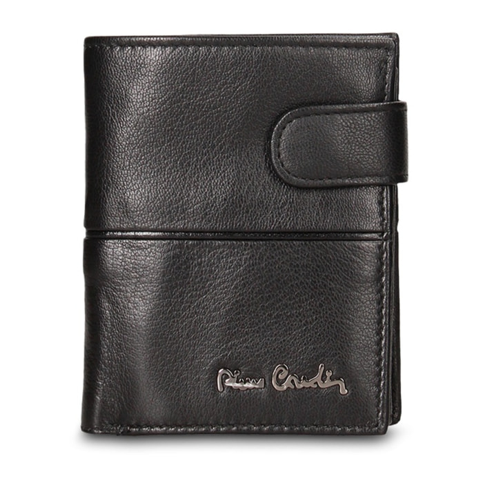 Portafoglio uomo in vera pelle - Modello Sombreuil - Casual - 8.5 x 11.0 x 2.0 cm