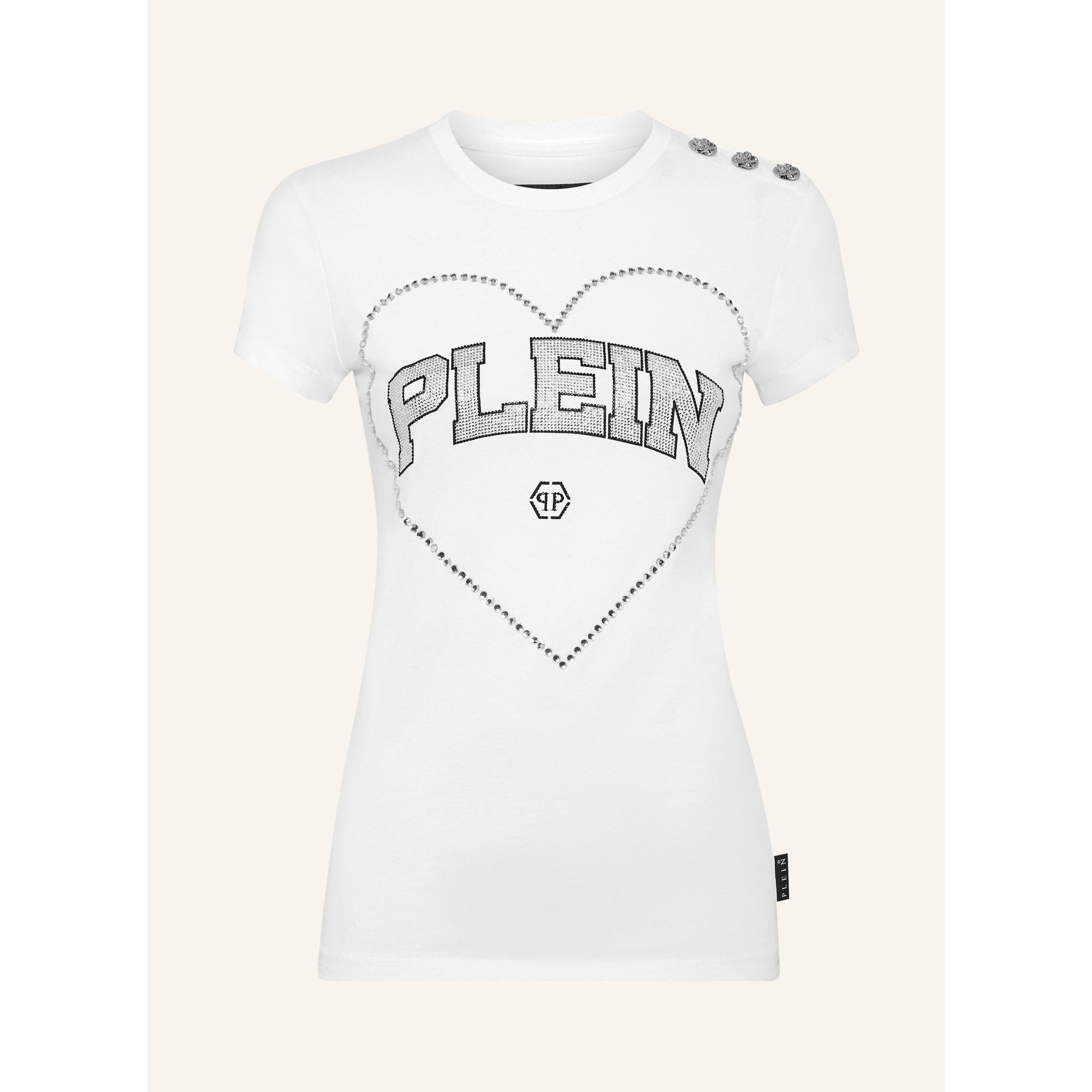 PHILIPP PLEIN Camiseta de corte slim HEART