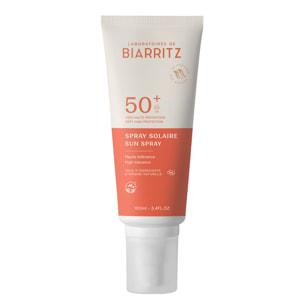Solaire SPF50+ - Spray Solaire Haute Tolérance Bio 100ml