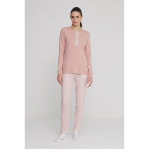 Pigiama donna caldo cotone vichy small Noidinotte