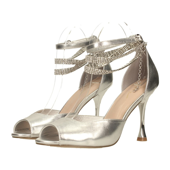 Sandali Donna Tata Italia Argentato