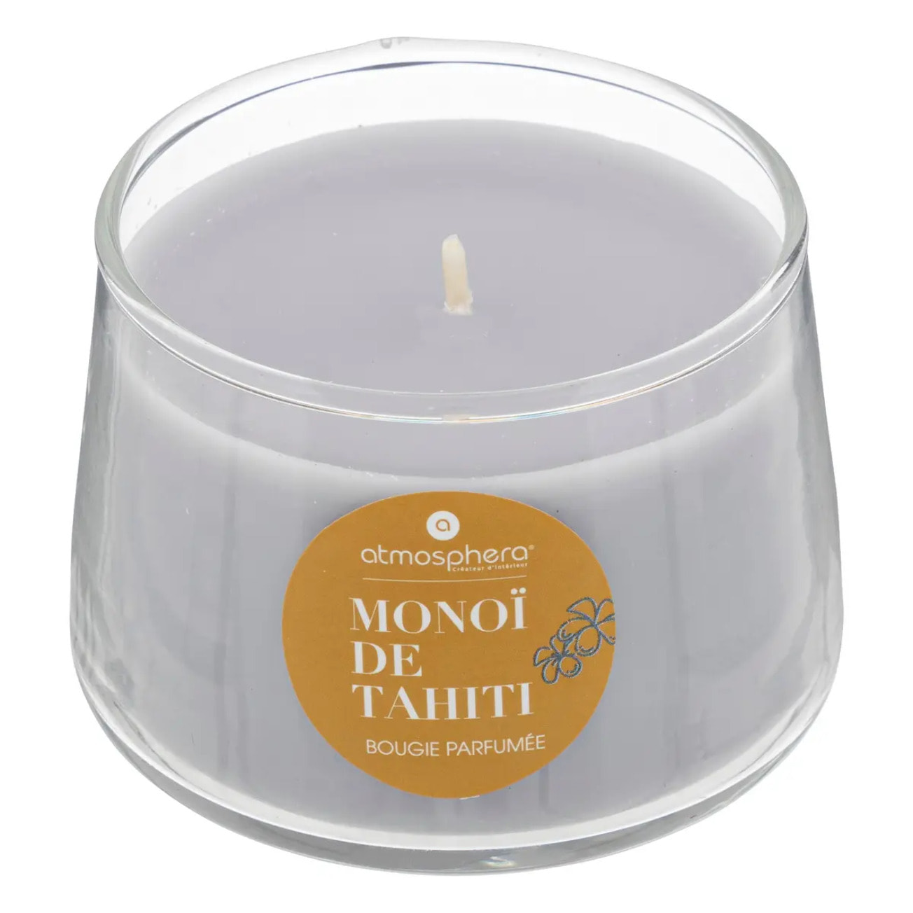 Bougie parfumée "Izor" en verre 100g monoï