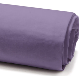 Drap housse percale - bonnet:25cm zinc