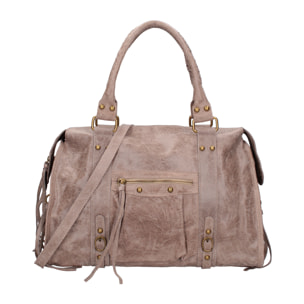 Borsa a spalla da donna - Modello Elara - Vera pelle - 41.0 x 28.0 x 13.0 cm