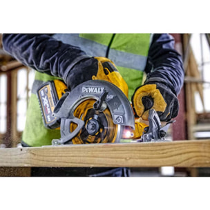 Scie circulaire 2.0 XR FLEXVOLT 54V Brushless - 190mm - DEWALT - avec 2 batteries 54V 2.0Ah - chargeur - TSTAK - DCS578T2-QW