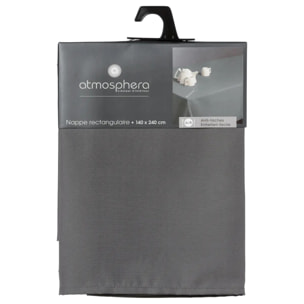 Nappe anti-tâche gris 140x240cm