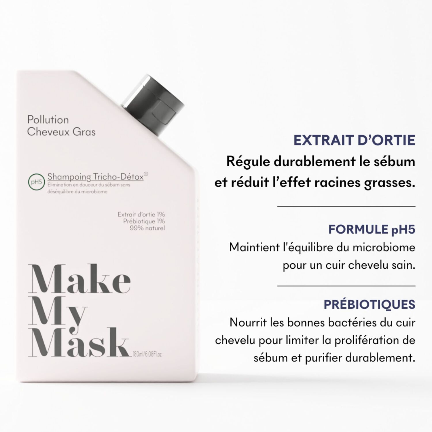 PH5 Tricho-Détox - Shampoing À l'Extrait d'Ortie