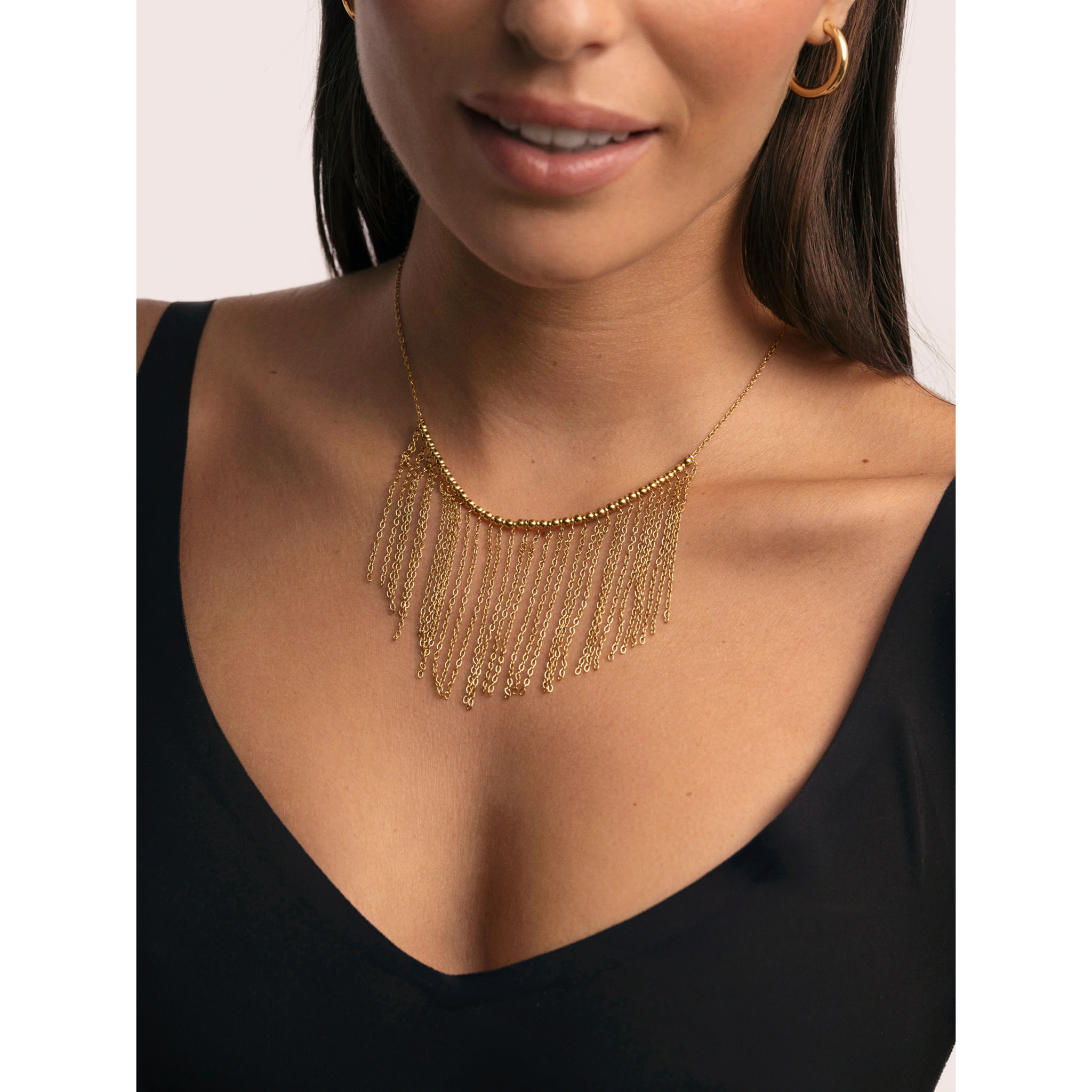 Collar Regina Acero Baño Oro