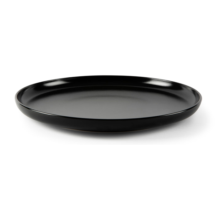 Set de 6 assiettes plates Excelsa Nordic, céramique, noir