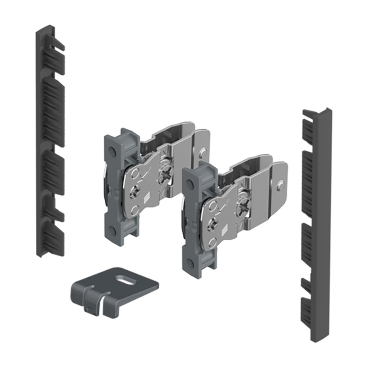 AvanTech YOU Kit de raccords pour la façade intérieure à recouper - Hauteur 101 mm - Anthracite - HETTICH - 9257619