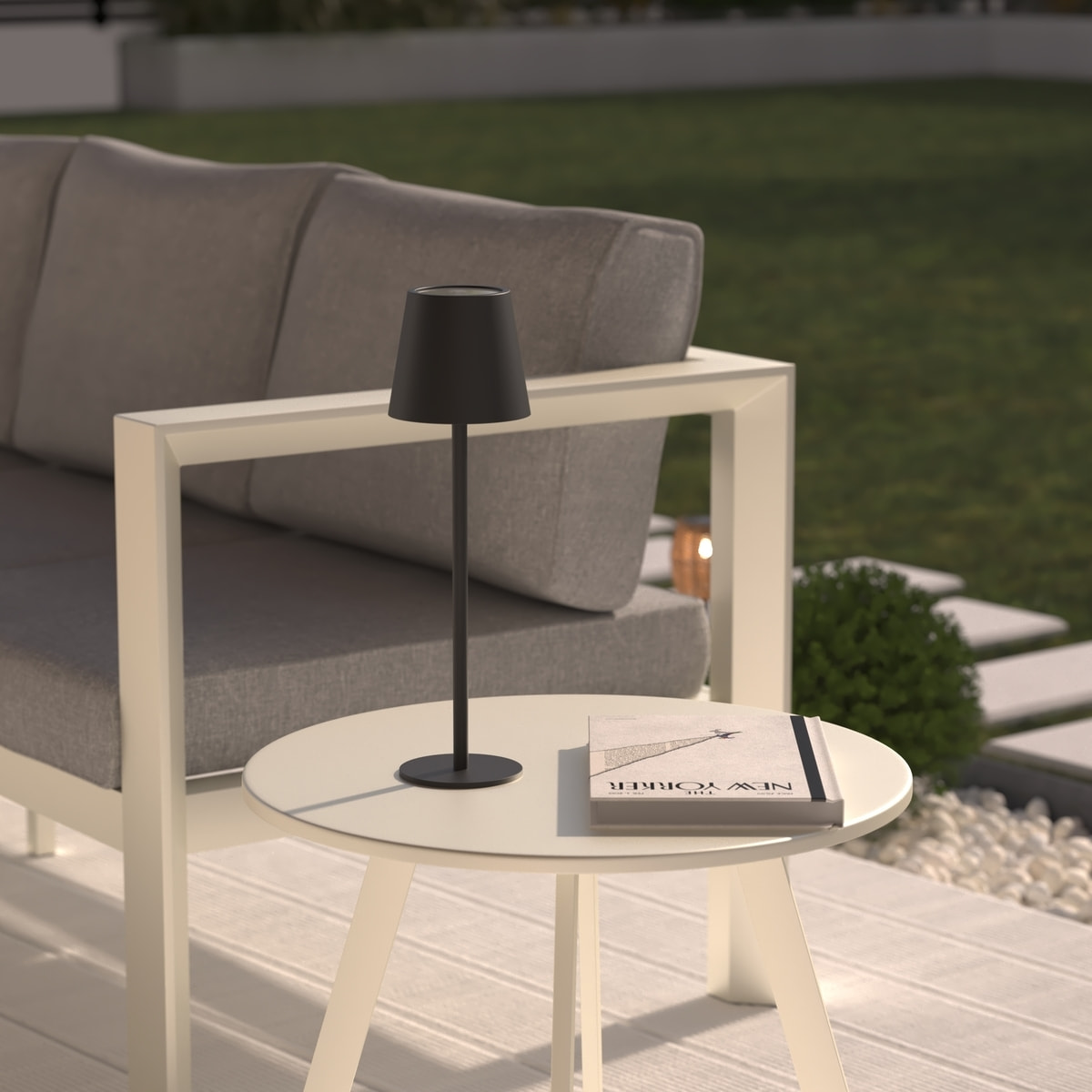 Lampe USB d extérieurled "Cody" noir H37cm