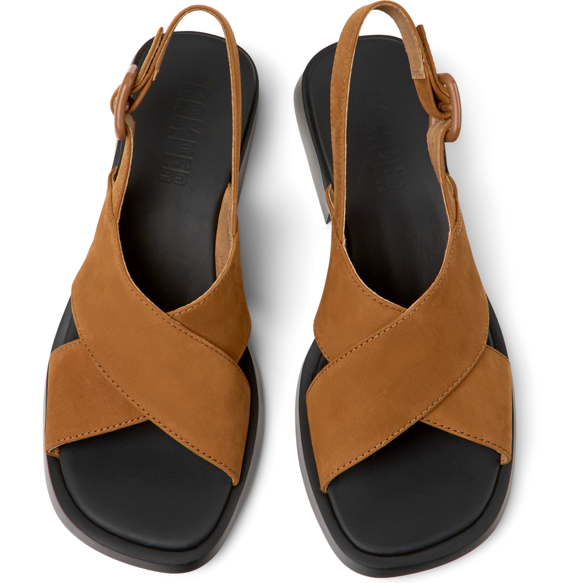 Sandalias - CAMPER Dana - Marron - Cuero Nubuck