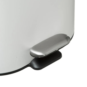 Poubelle soft close métal 6L "Siliflex" blanc