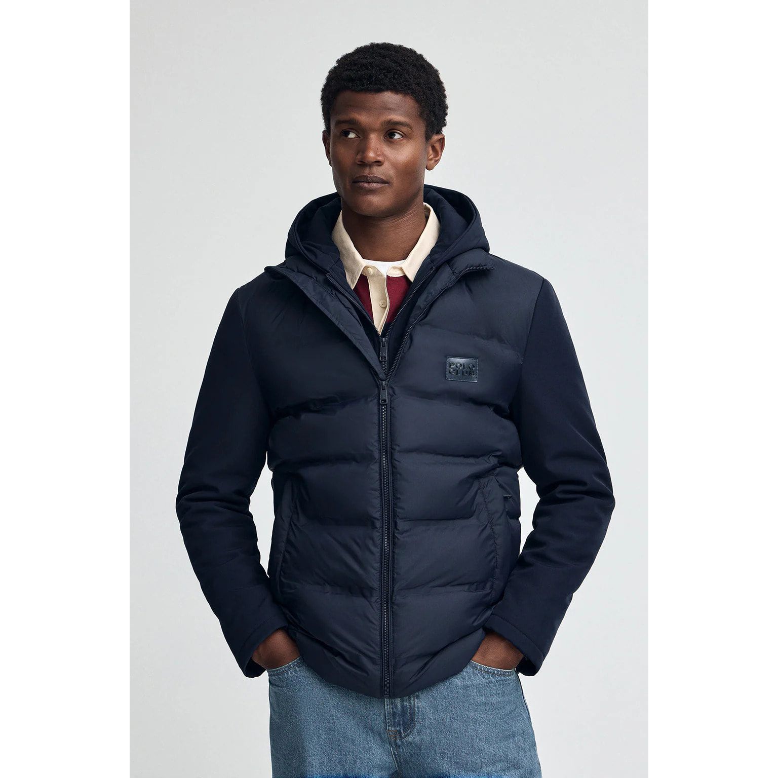 Chaqueta Cenit azul marino con logo Polo Club