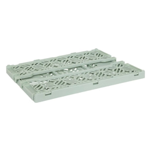 Cagette pliante "Arry" vert clair 40x30x15cm