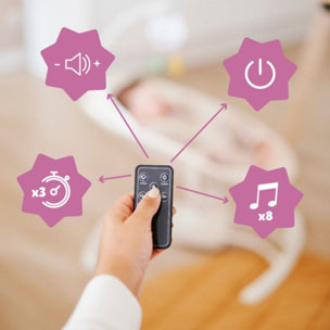 Balancelle BADABULLE Crème avec télécommande