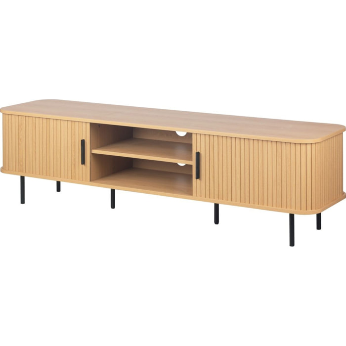 Meuble TV 2 portes 2 niches - SORA