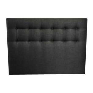 Tête de lit capitonnée CRÉPUSCULE - anthracite