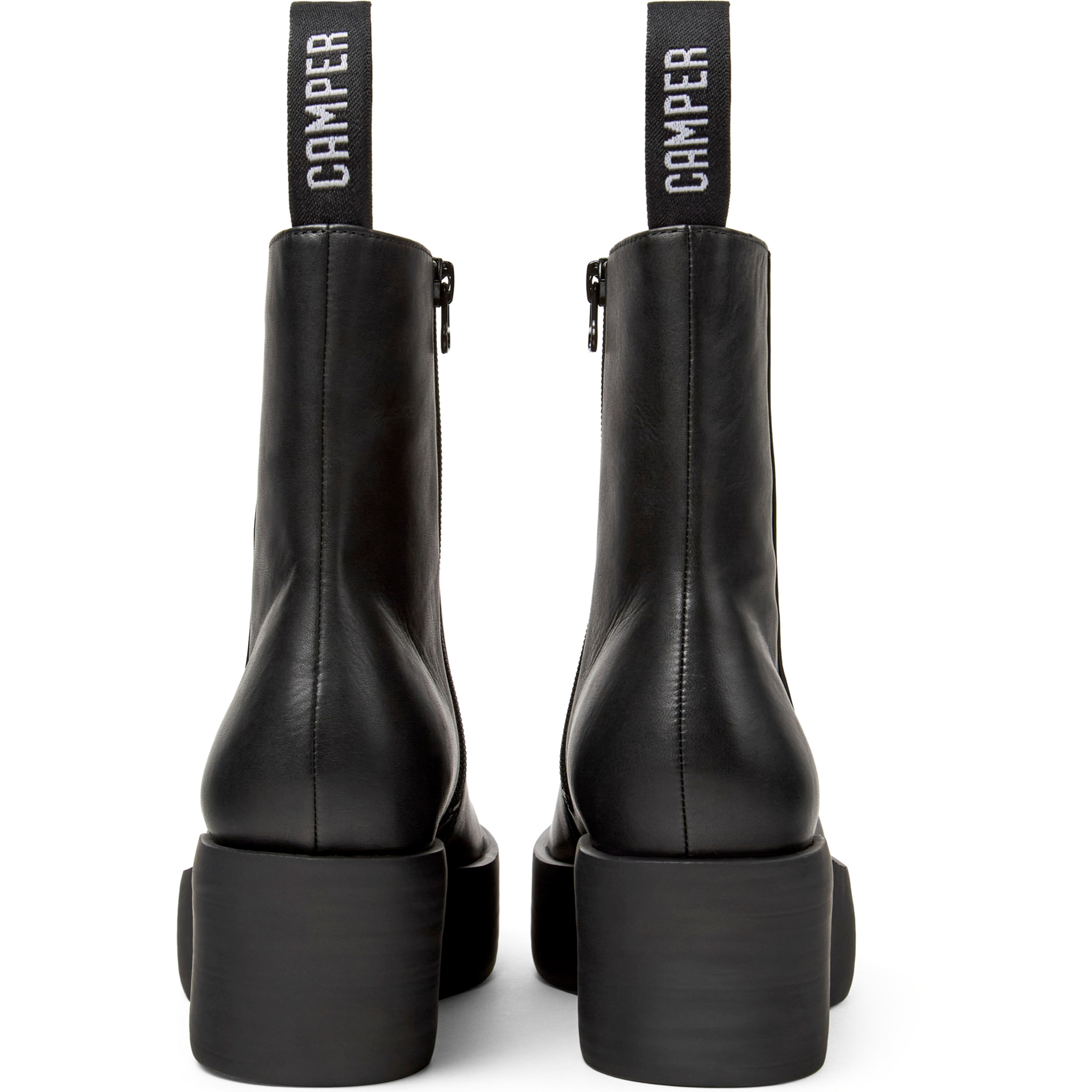 Botines - CAMPER Billie - Negro - Cuero liso