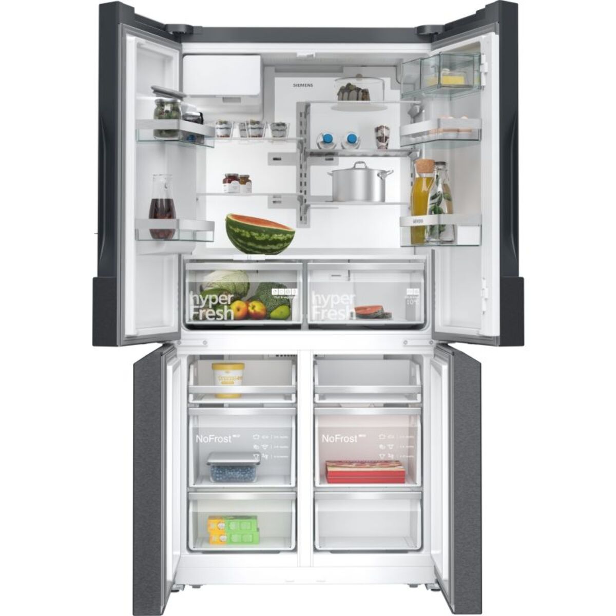 Réfrigérateur multi portes SIEMENS KF96DPXEA  iQ700, Tiroirs hyperFresh 0°C