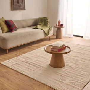 NUBE - Tapis doux et moelleux à poils courts crème