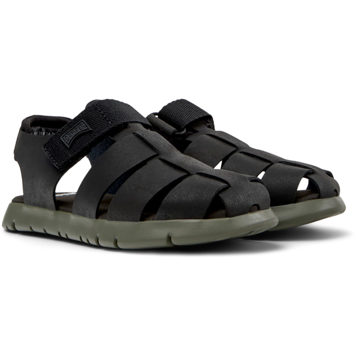 Sandali - CAMPER Oruga Sandal - Nero - Pelle scamosciata