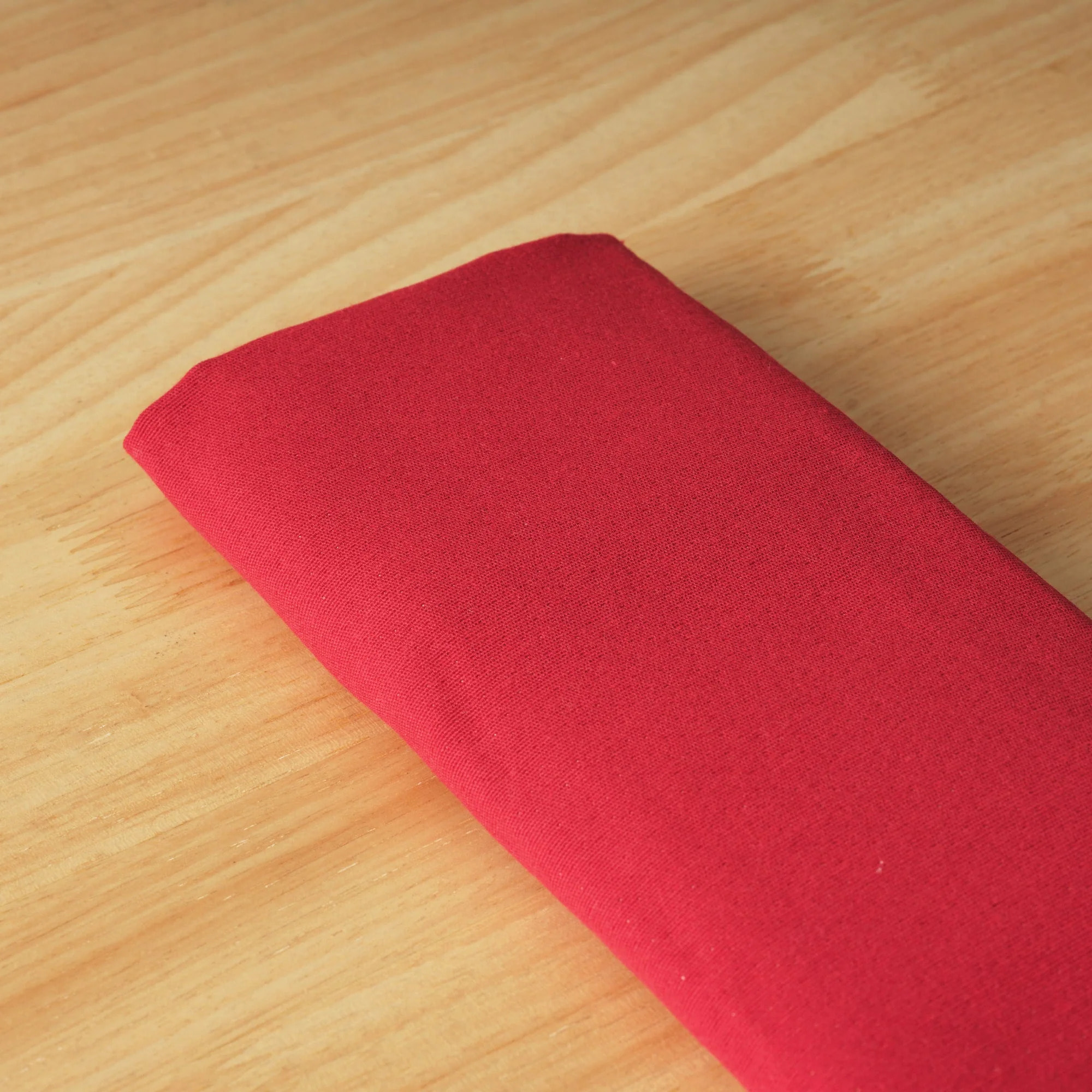 Lot de 2 Serviettes jacquard rÃ©versible ROUGE UNI 45x45 cm