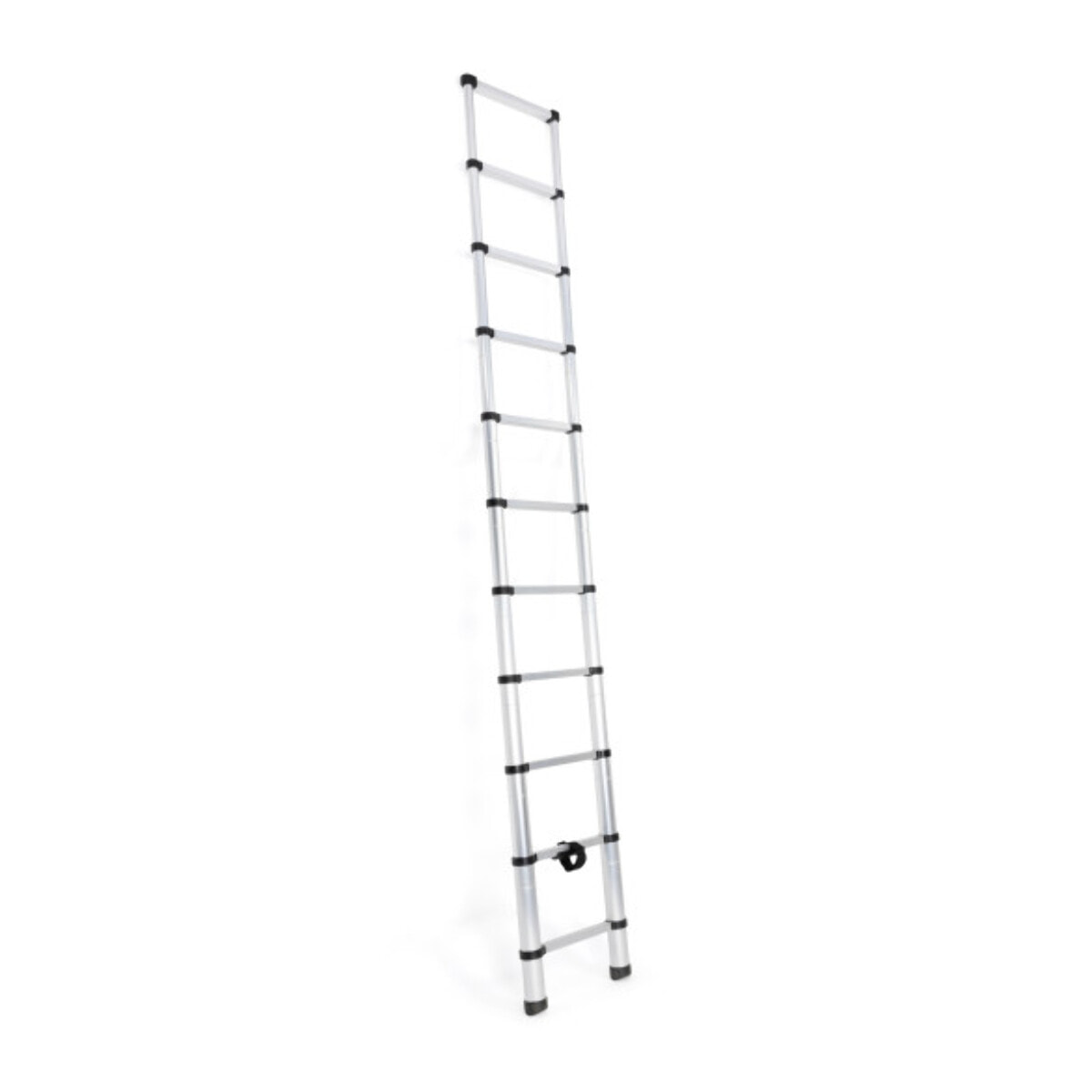Echelle télescopique en aluminium 320cm - Argenté / Noir