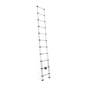 Echelle télescopique en aluminium 320cm - Argenté / Noir