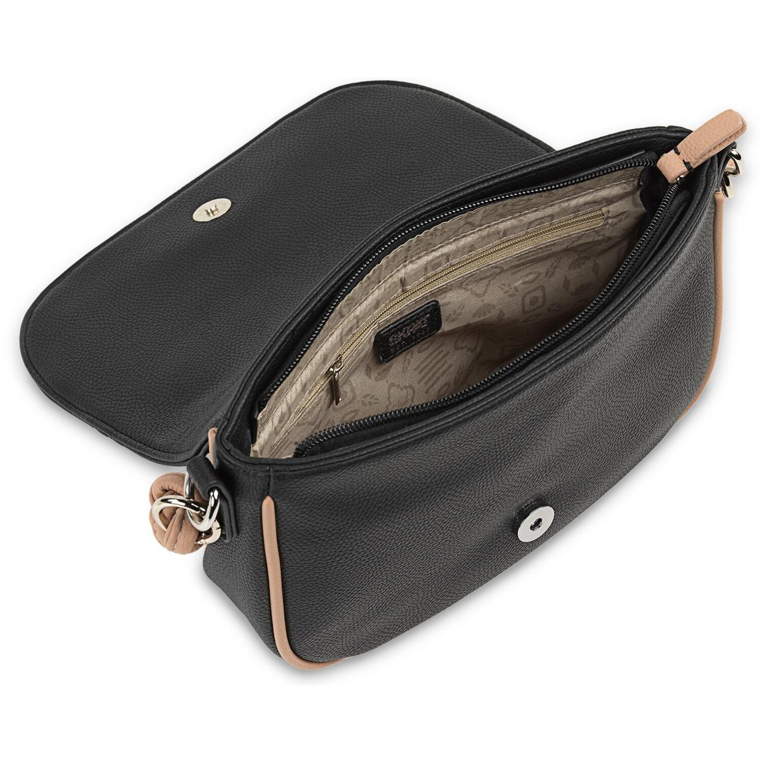Bolso Bandolera Skpat Kassel Negro/Taupe