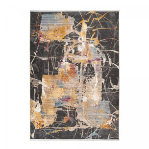 Tapis salon et chambre tissé motif abstrait LAGU