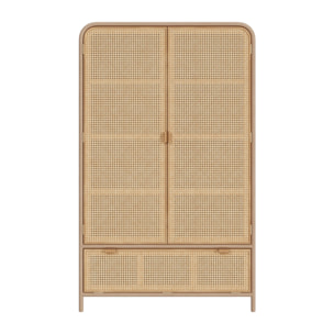 Armoire en bois massif de pin et de teck - Alata