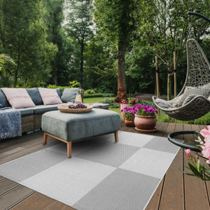 Tapis salon et chambre tissé motif simple HACA