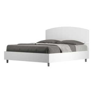 Lit coffre 160x190 frêne blanc Dora