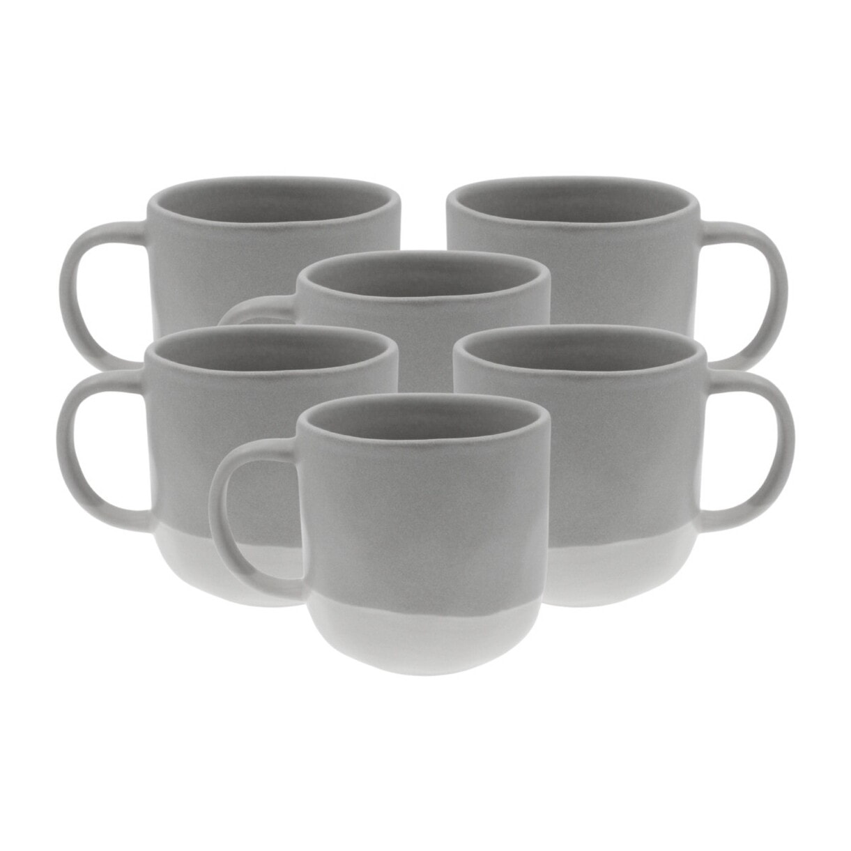 Lot de 6 mugs, TERRE DE SIENNE