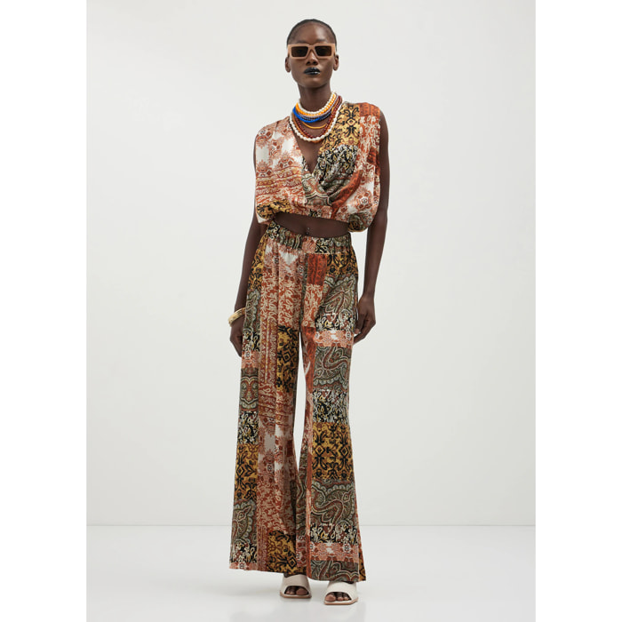 Pantagonna in simil satin fantasia