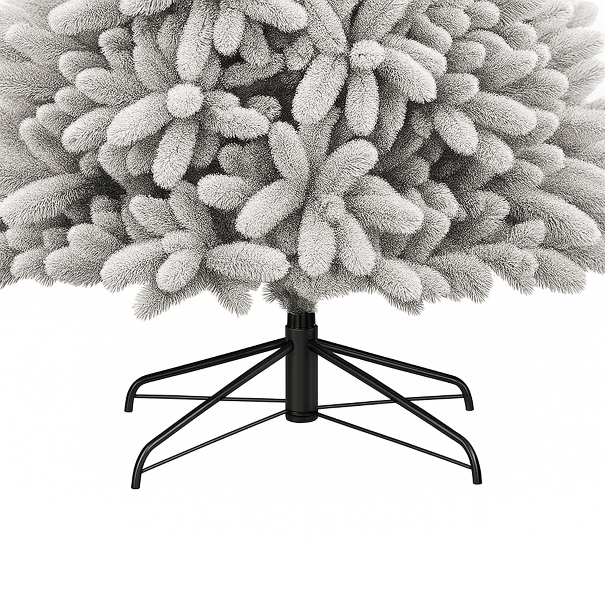 Bushy - Albero di Natale Innevato in PE e PVC Ø104x210H cm, 1140 Punte