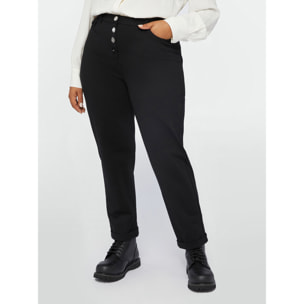 Fiorella Rubino - Pantalones rectos de viscosa LENZING™ ECOVERO™ - Negro