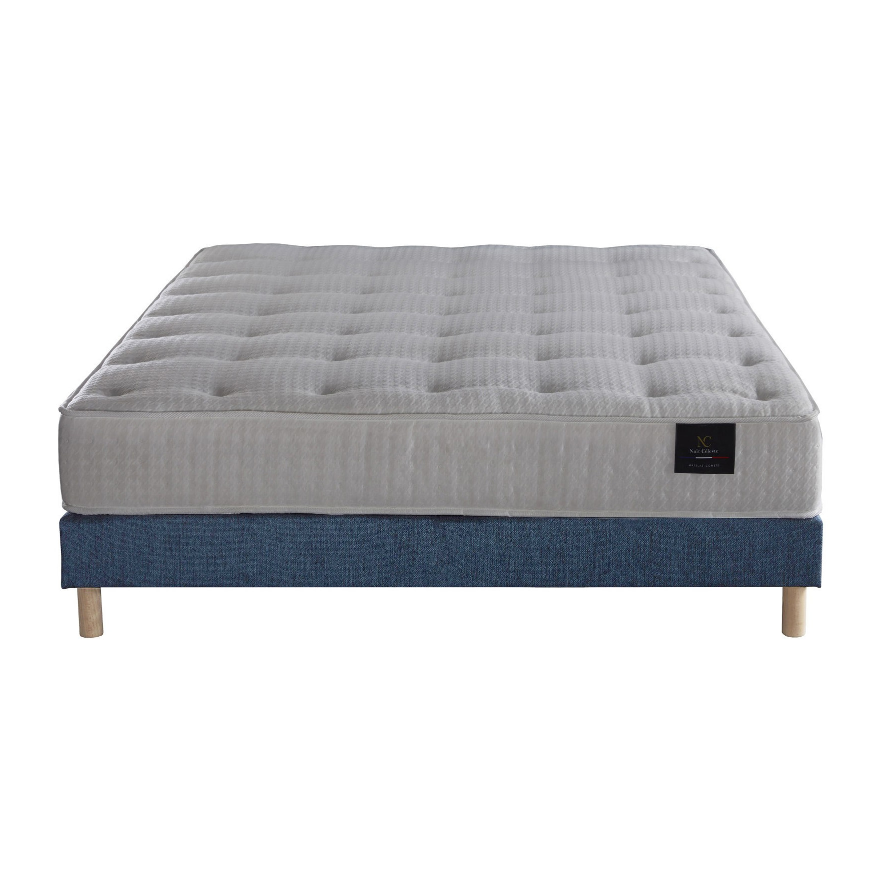 Ensemble matelas ressorts PULSAR, mémoire de forme + sommier 11 cm
