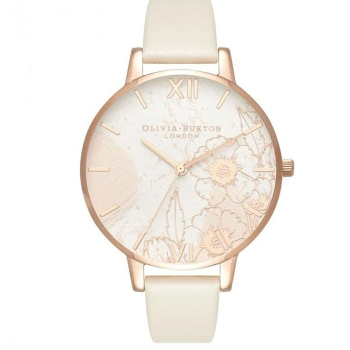 Reloj Olivia Burton OB16VM25 Mujer Analogico Cuarzo con Correa de Cuero