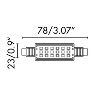 Bombilla LED JP78MM R7S 7W 2700K