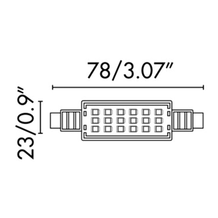 Bombilla LED JP78MM R7S 7W 2700K