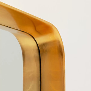 Miroir Vincenza 63x63cm doré Kare Design