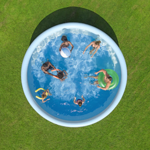 Bestway Piscine gonflable ronde Bestway Fast Set 457 x 107 cm décor géométrique