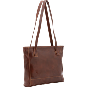 Borsa a spalla da donna - Modello Cressa - Vera pelle - 30.0 x 37.0 x 8.0 cm