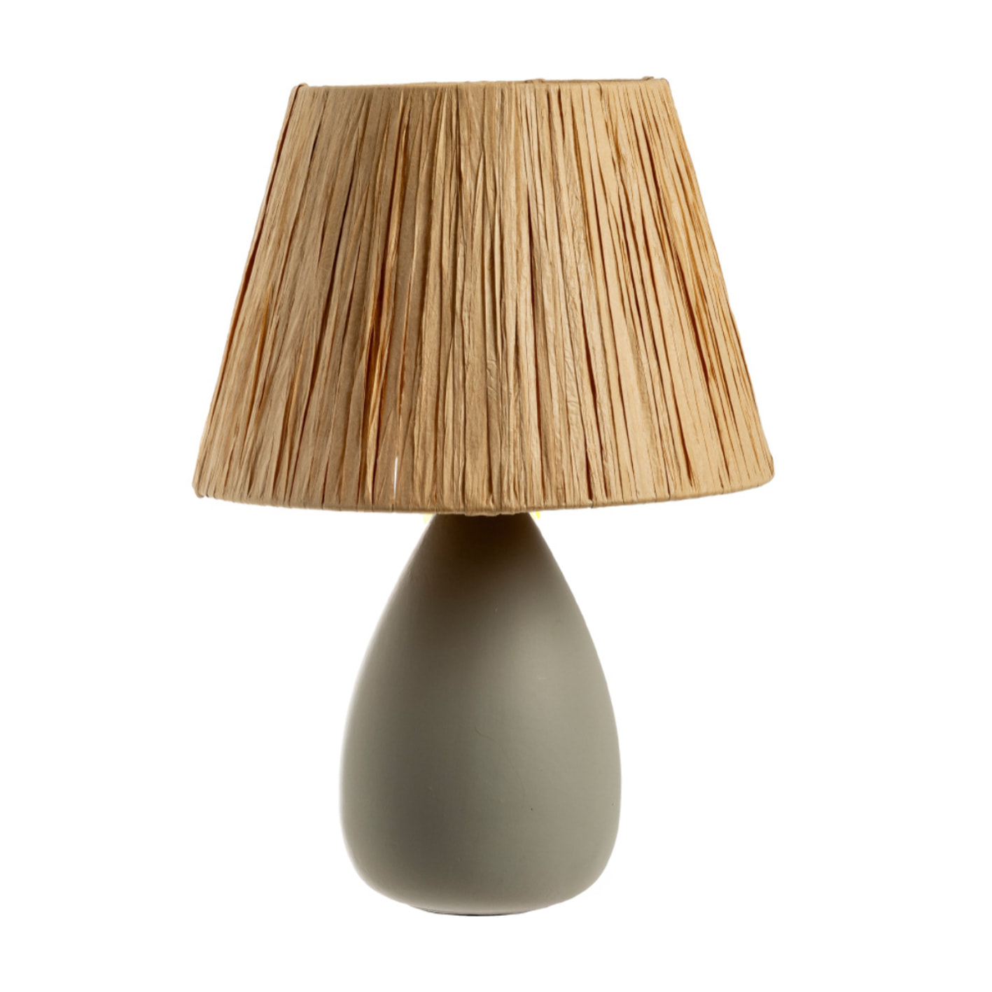 Lampada Da Tavolo Comodino Ricaricabile Accensione On/Off Modello Argo Biege