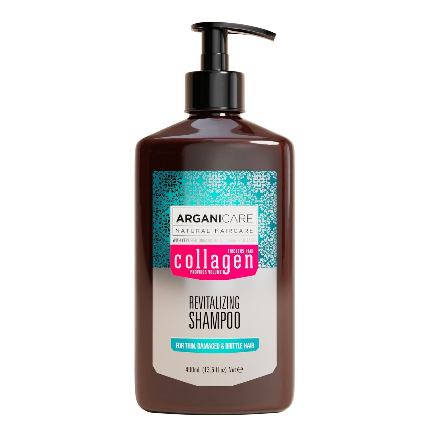 Collagen - Shampooing Énergisant - Cheveux Fins, Dévitalisés et sans Volume 400 ml