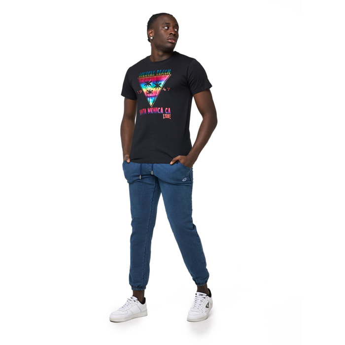 T-shirt a maniche corte stampata Leone Beach